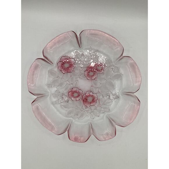 Mikasa Pink Rosella 13'' diameter Serving Bowl Elegant - Picture 1 of 5